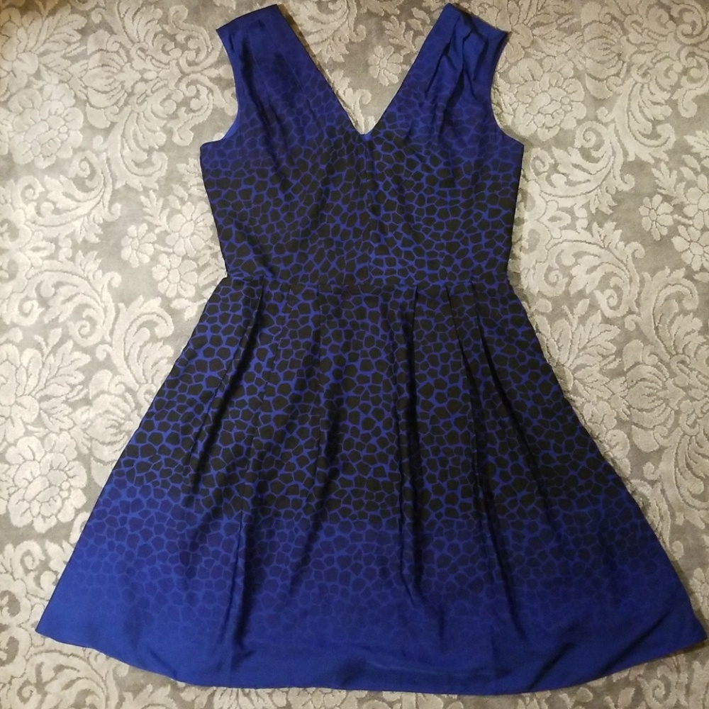 Loft blue and black dress